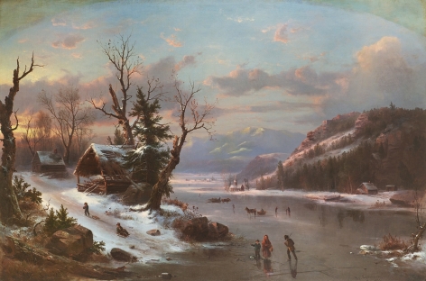 Fran&ccedil;ois&nbsp;R&eacute;gis&nbsp;Gignoux&nbsp; (1816-1882), Winter , 1855