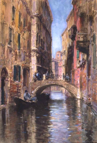 Francis Hopkinson Smith (1938-1915), Ponte dell&#039;Olio, Venice, circa 1905-1910