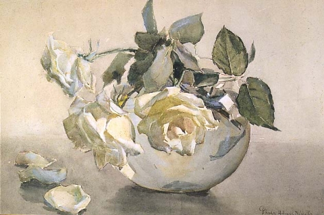Rhoda Holmes Nicholls (1854-1938), Still Life with Flowers