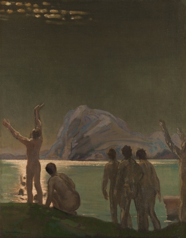 Arthur Bowen Davies (1862-1928), Shining Oceansides, 1910