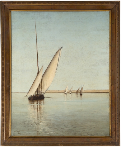 Lockwood de Forest (1850-1932), Faluccas on the Nile, Egypt