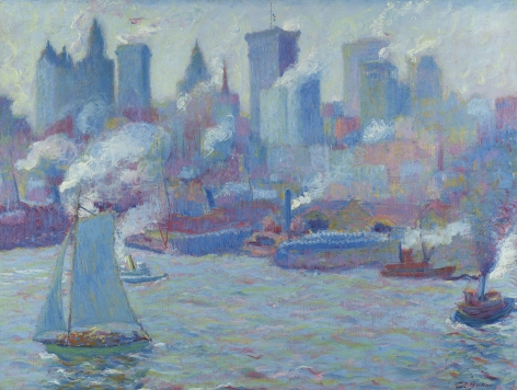 Theodore Earl Butler (1861-1936), East River, 1899