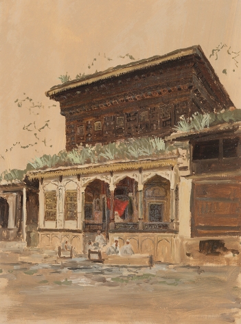 Lockwood de Forest (1850-1932), Balcony, India, circa 1881