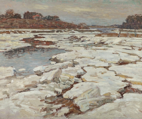 William Lester Stevens (1888-1969), A River in Winter